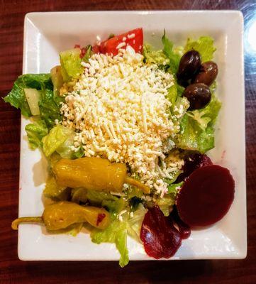 Greek Salad at Grape Leaf Express Monroe St.