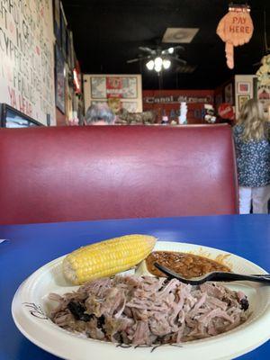 Pulled pork platter