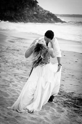 First dance on the beach. Photo by M. Felt Photography