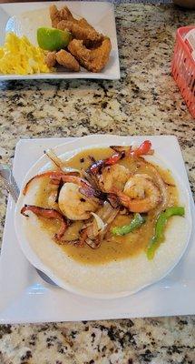 Creamy shrimp  and grits