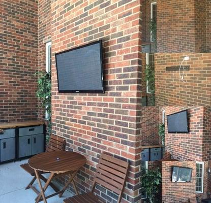 TV Wall Mount on Brick