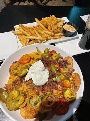 Irish Pub nachos & Cape May Fries