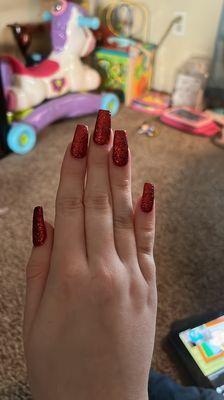 Red coffin nails