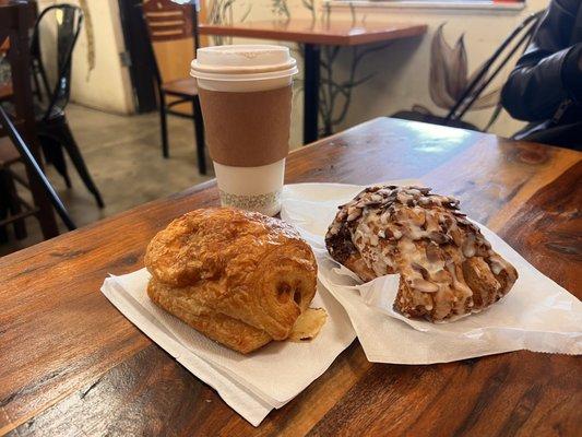 Ham & Cheese Croissant and Bear Claw.