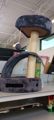 This is an excellent cat scratching post that is for $20.00. I  hope it is still there when I go back. It is good quality.