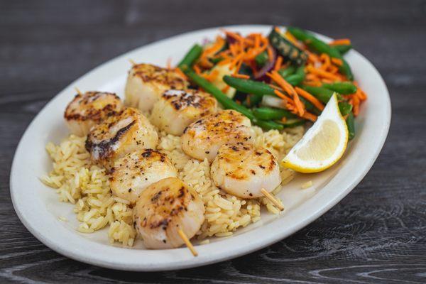 Grilled Scallop Skewers