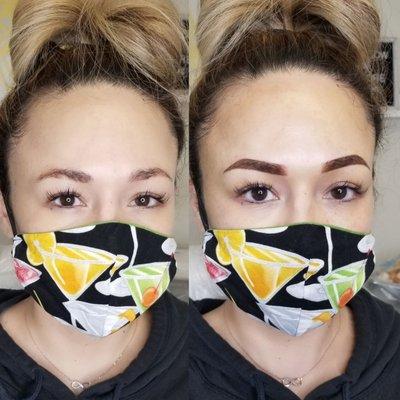 Powder brows/brows shading