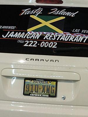 Van advertising of restaurant