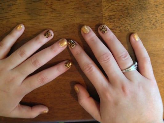 Cheetah Gel Nails