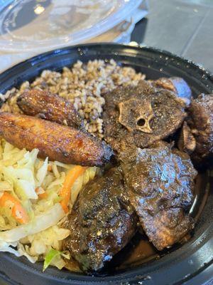 Oxtail and Jerk Chicken