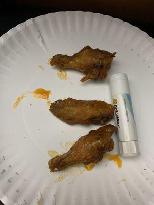 Estrella Chicken Wings $27 with a sorry we'll do better and earn your business back. Next picture, same price for 20 wings.