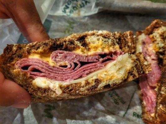 Reuben Sandwich close-up