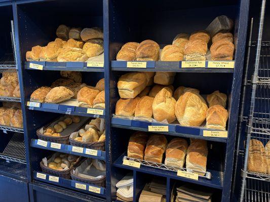 Inside Breadsmith bakery -- on Saturday late afternoon, 28 December 2024