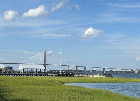 View of bridge from the pier