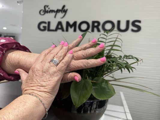 Glamour Nails. Saved me.  Love this place Jan& Evo.  Fabulous