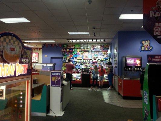 The toy store where you hand in your tickets for prizes!