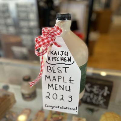 Thank you for voting us as BEST Maple Menu 2023 at the Vermont Maple Festival!