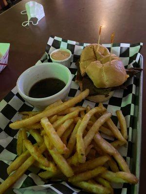 French Dip with fries