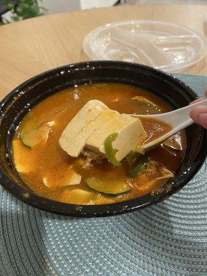 Soft tofu soup