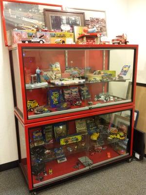 Cool vintage toy car display