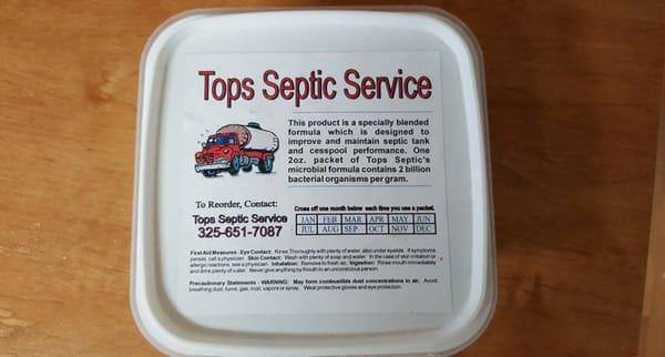 We provide Septic Bacteria for 1/2 the price of big box stores!