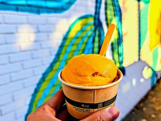 Mango sorbet