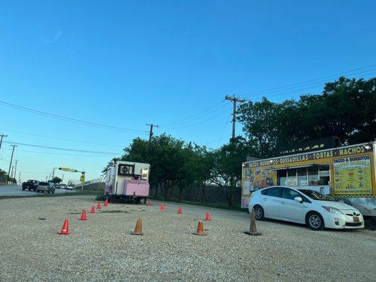 This is the drive thru. They had me pull up to wait for our order.