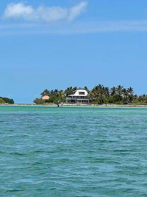 House on private island. Just one of the many cool things we saw on our ride.