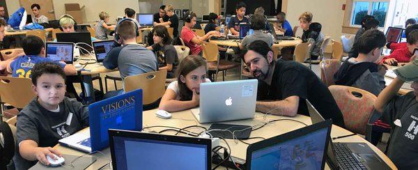 Our students compete in kids hackathon events.