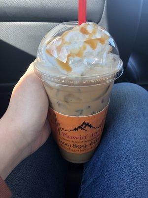 Caramel Macchiato with whipped cream