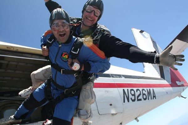 Exiting the DeHavilland Twin Otter at 13,000' over Skydive Elsinore!