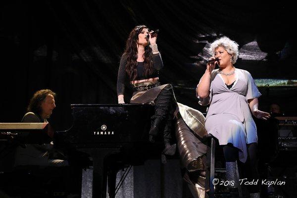 One of our vocal coaches Vanessa Bryan singing with Idina Menzel at Madison Square Gardens