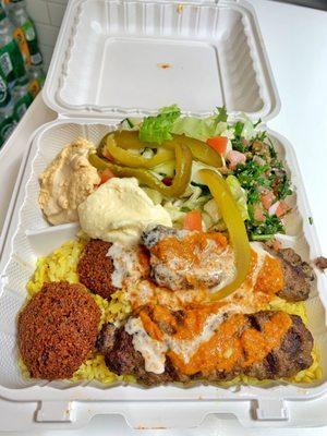 Kafta Kabob Plate