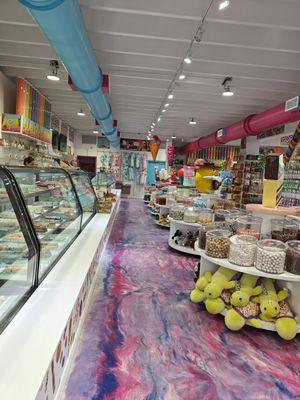 Extensive selection of candies