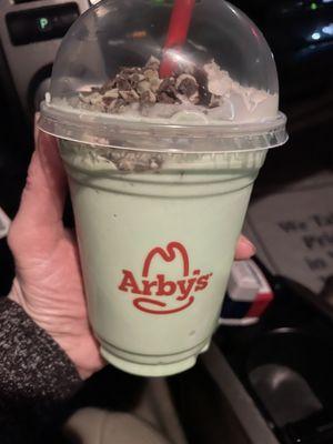 Chocolate mint shake Yummmm