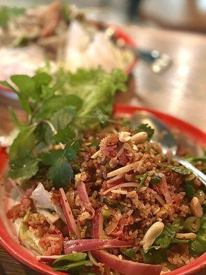 Crispy rice salad