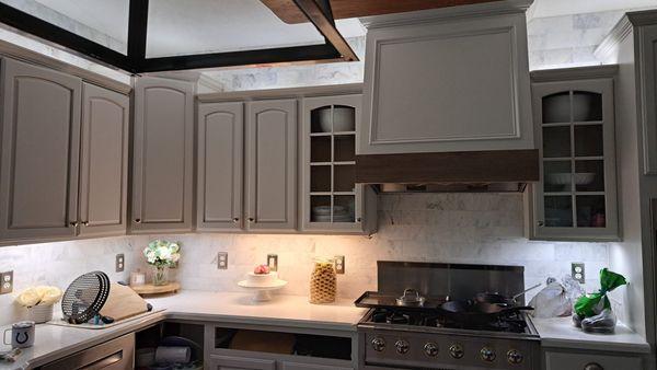 We decided on this tile and pattern instead of herring bone.  Jeremy suggested the the tile because he thought it would match the cabinets.