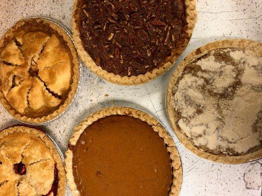 Fresh baked pies from our bakery