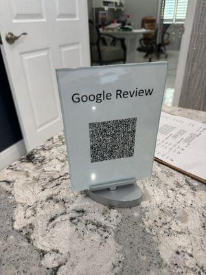 Now to leave a google review