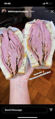 Pastrami sandwich