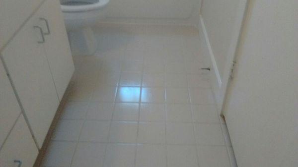 After cleaning tile n grout