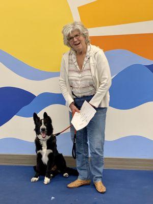 Happy graduates from our Kindred Spirits Puppy Class!