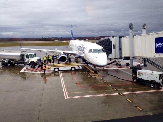 Inaugural flight from ORH about to depart to FLL.