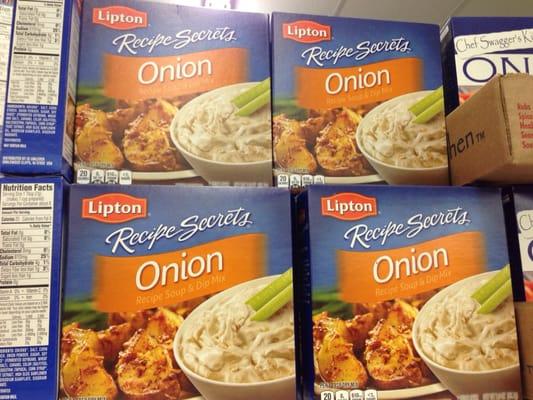 Lipton onion soup mix!