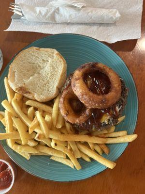 Cowboy (bbq) burger $16 ($8 Mondays)