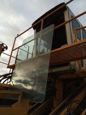 Heavy equipment glass installation experts.