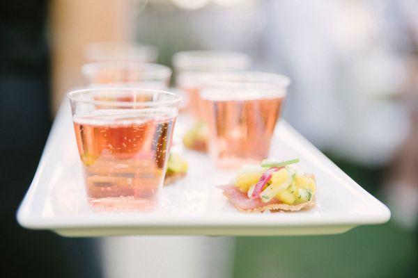 Ahi Mango Tostadas + Sparkling Rosé