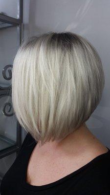 Shadow Root and all over Blonde and Cut by Holly