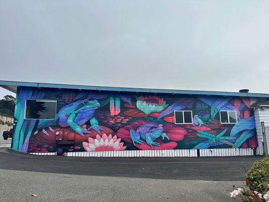 Mural driving south on 101 adds a pop of color to South Broadway!