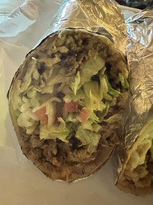 Carne asada burrito